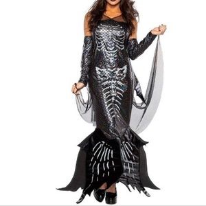 Skeleton Zombie Mermaid Halloween Costume